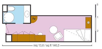 costaclassica of Costa-Cruises - cabin plan 10 - 4