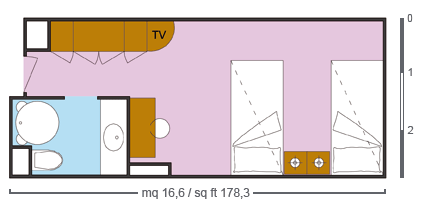 costaclassica of Costa-Cruises - cabin plan 1 - 4