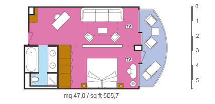 costaclassica of Costa-Cruises - cabin plan S - 4