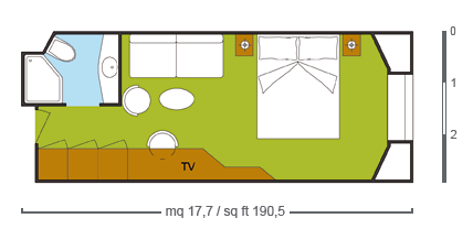 costafortuna of Costa-Cruises - cabin plan 12 - 4