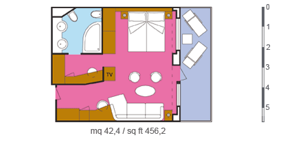 costafortuna of Costa-Cruises - cabin plan GS - 4