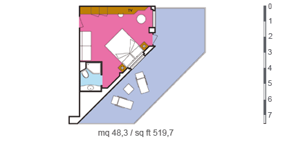 costafortuna of Costa-Cruises - cabin plan MS - 4