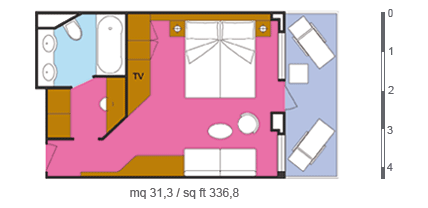 costafortuna of Costa-Cruises - cabin plan S - 4