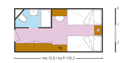 costamarina of Costa-Cruises - cabin plan 1 - 4