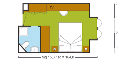 costamarina of Costa-Cruises - cabin plan 5 - 4