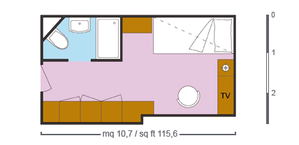 costamarina of Costa-Cruises - cabin plan 8 - 4