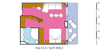 costaserena of Costa-Cruises - cabin plan GS - 4