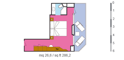 costaserena of Costa-Cruises - cabin plan MS - 4