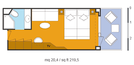 costaserena of Costa-Cruises - cabin plan SB - 4