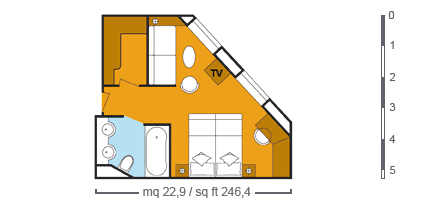 costaserena of Costa-Cruises - cabin plan SM - 4