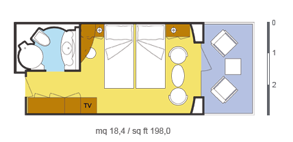 costavictoria of Costa-Cruises - cabin plan 11 - 4