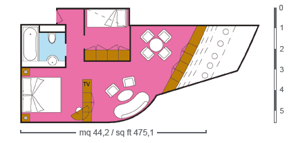 costavictoria of Costa-Cruises - cabin plan S - 4