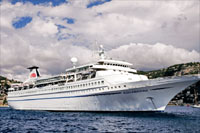 Aquamarine cruise ship