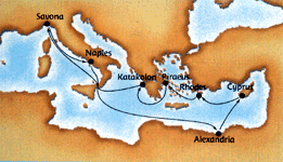Ancient Mediterranean cruise map-mediterranean cruises- Costa Cruises