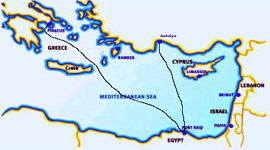 Egypt Cruise cruise map-cruise deals- Louis Cruises