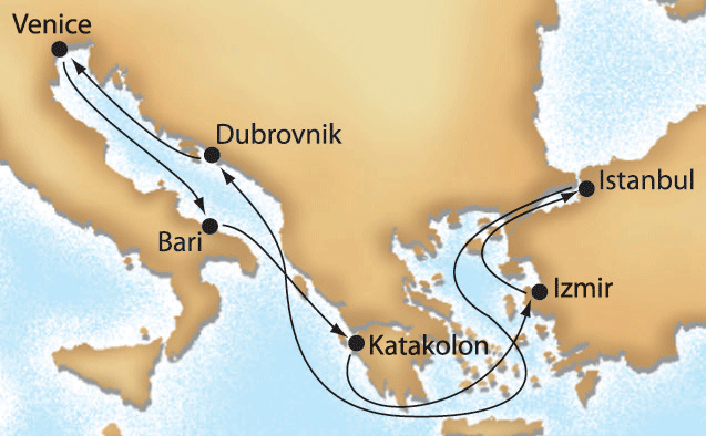 cruise map