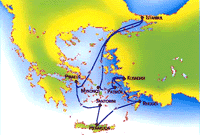 Med Highlights cruise map-mediterranean cruise vacation- Louis Cruises