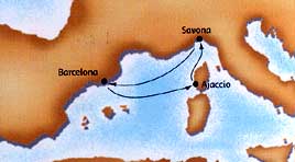 Mediterranean Break cruise map-mediterranean cruise vacation- Costa Cruises