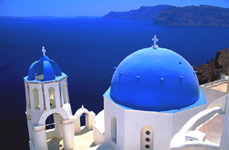 santorini greece, caldera view-mediterranean cruises -discount cruises