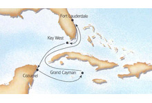 Mexican Break cruise map-caribbean mexico cruise vacation- Costa Cruises