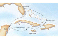 Mexican Magic cruise map-virgin islands cruise vacation- Costa Cruises