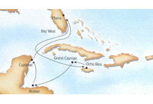 Mexican Magic Christmas cruise map-caribbean cruise vacation- Costa Cruises