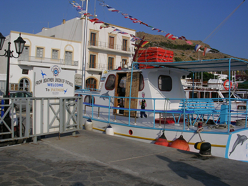  greek cruises ship patmos port
